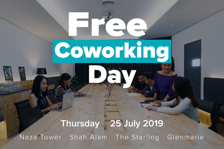 Free Coworking Day : 25th July 2019 (4 locations)