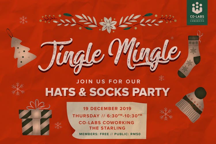 Co-labs Coworking presents:Jingle Mingle Hats & Socks Party